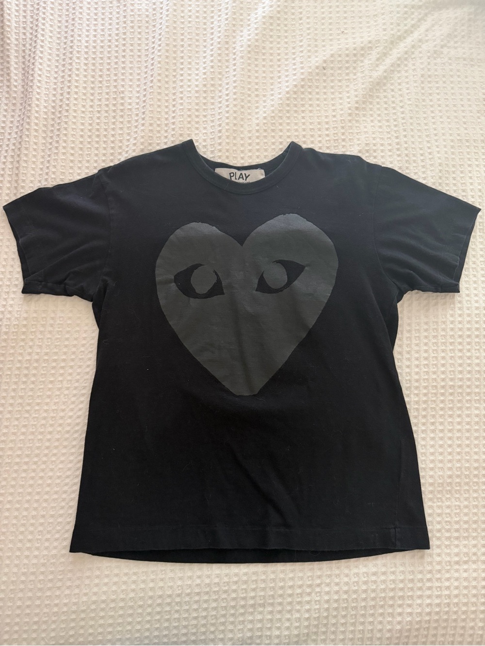 Comme des Garcons PLAY Black T-Shirt with Heart Eye Logo